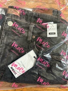 Judy Blue Washed Black Mid Rise Jeans